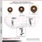 Service Caster 6'' High Temp Phenolic Caster Set with Bronze Bearings 2 Brakes 2 Rigid, 4PK SCC-20S620-PHBZHT-TLB-2-R-2 - alternate 2